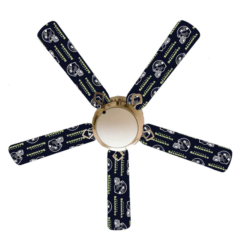 52'' Ceiling Fan with Light Kit, Seattle Seahawks