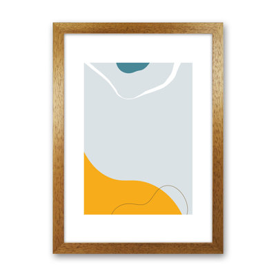 Mita Teal Abstract N21 by Pixy Paper - Print