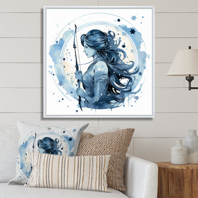 Signe du zodiaque Sagisttarius - impression d'art sur toile
