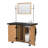 Mobile Science Cart with External Drawers, Pegboard, Sink, Whiteboard/Mirror