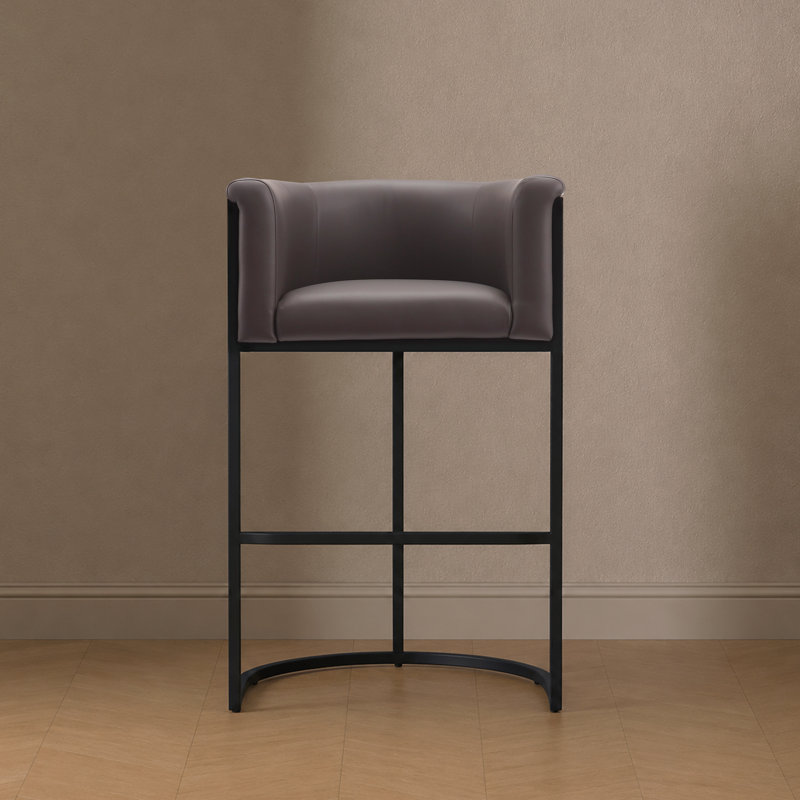 Tabouret de bar Cosmopolitan Mid-Century, Galet, Tabouret de bar (siège d'une hauteur de 29,5 po)
