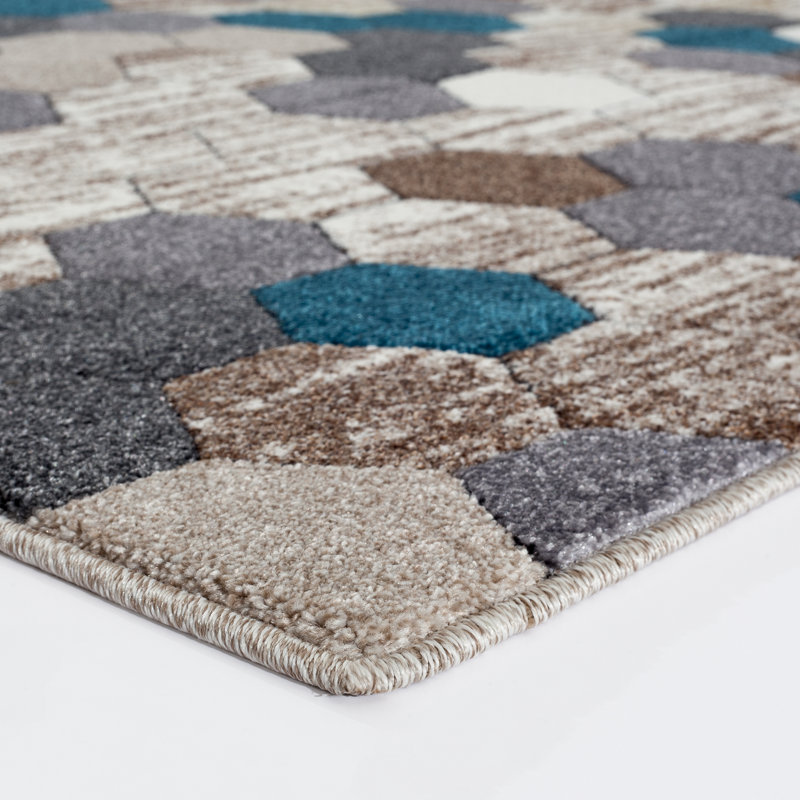Artimacormick Geometric Indoor Rug, Rectangle 4' x 5'