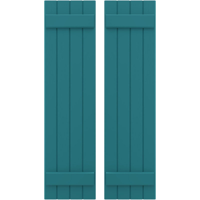Volets de planche-n-lattes (par paire) Americraft (2 lattes), Antigua, 14", 52"