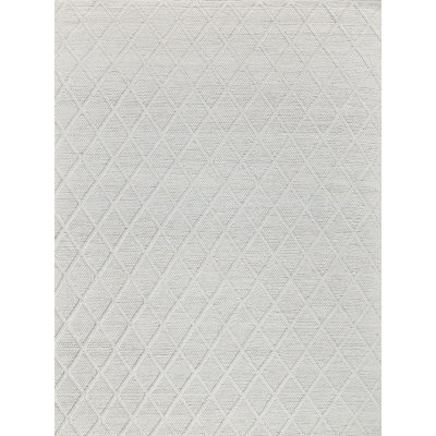 Rectangle Brentwood Geometric Handmade Flatweave Wool/Viscose Area Rug in Silver