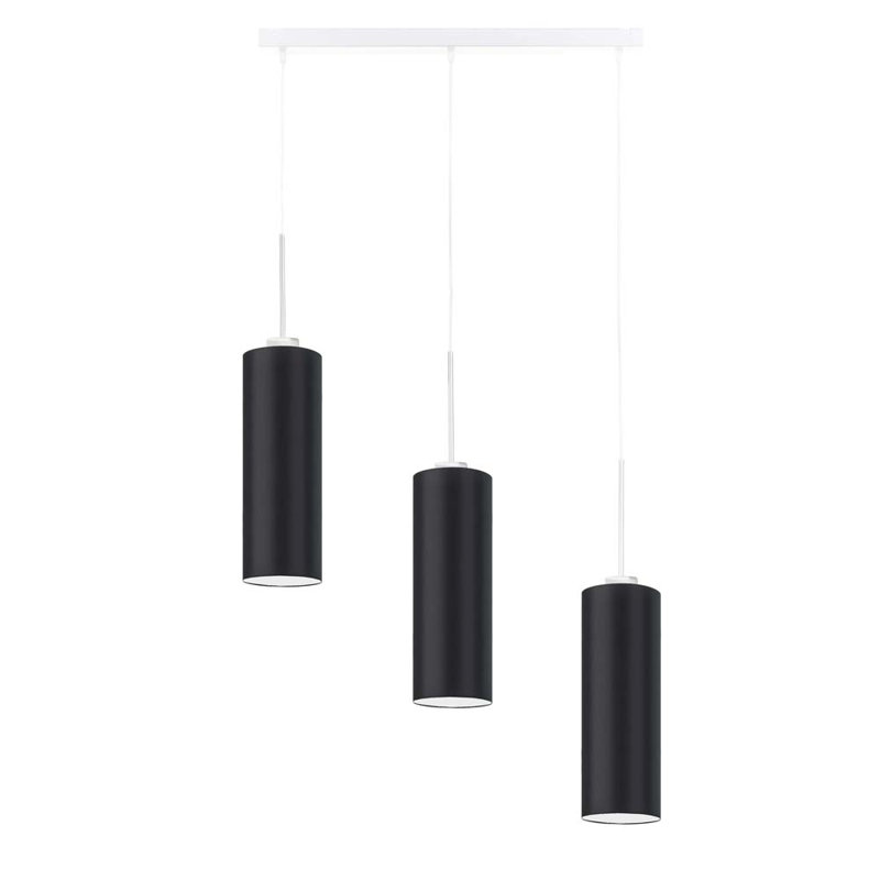 Borneo 3 - Light Kitchen Island Pendant, Black, White