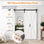 Design moderne en forme de K - Porte de grange pliante en bois manufacturé avec trousse de quincaillerie-100146265-111065509