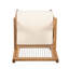 Chaise de patio avec coussin (ensemble de 2)