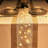 6 linen table flags with lights