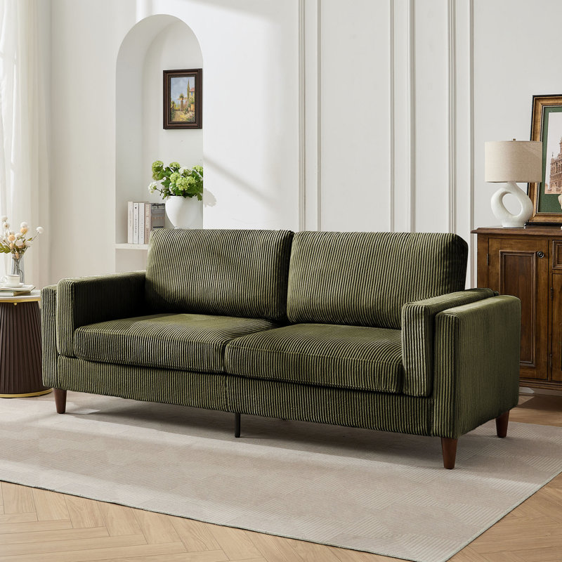 Canapé en tissu 84 po, Vert