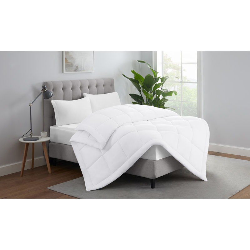 Édredon en duvet synthétique ComfortSure, Simple extra long, Blanc