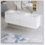 Meuble-lavabo flottant avec lavabo, meuble-lavabo mural moderne avec deux lavabos en quartz et quatre tiroirs à fermeture en douceur, 24V12-72GR-739032431-739032430
