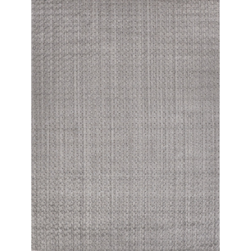 Monroe Silk Area Rug in Taupe, Rectangle 2' x 3'