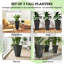 Jardinières empilables modernes, polypropylène de qualité supérieure, finition marbre pour la décoration intérieure et extérieure