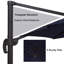 Parasol de marché extérieur en porte-à-faux 11 pi Bellcast-1375096651