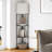Sector Corner Shelf Lamp 3 Colour Temperatures Led Bulb,corner Lamp With Linen Lampshade