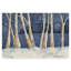 «Birch Snowy Night» par Mattox, reproduction d'aquarelle sur toile tendue-30397219