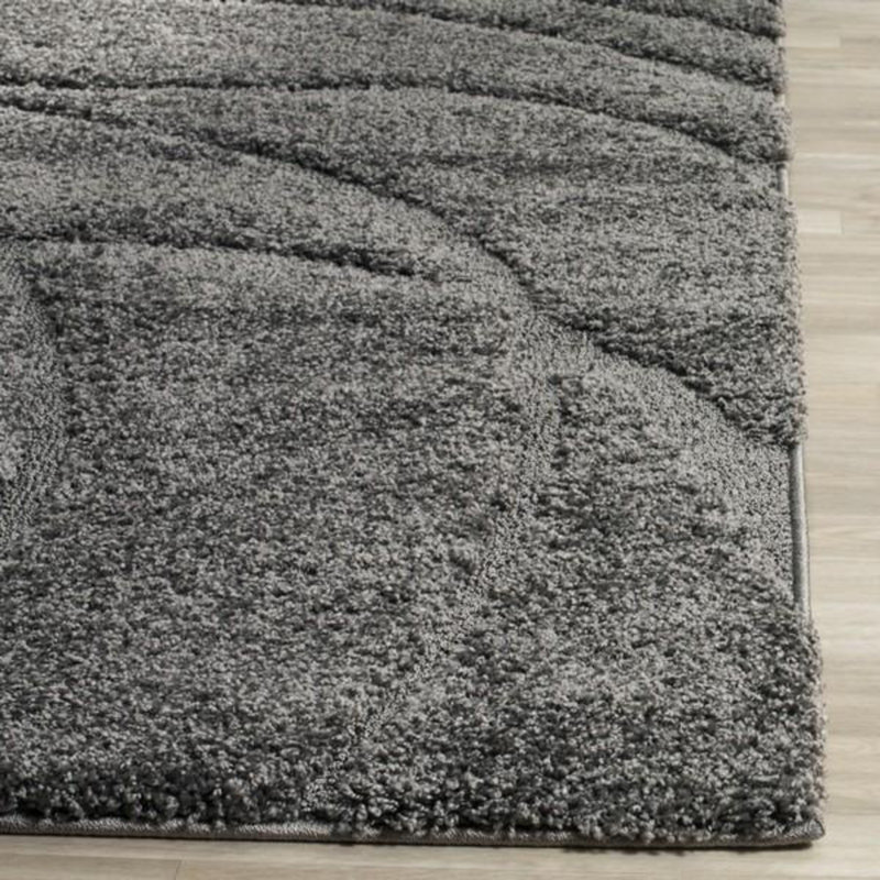 Tapis crème / beige Ashal, Dark Grey/Ivory, Tapis de couloir 2 pi 3 po x 7 pi