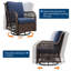 Ensemble de chaises berçantes 3 pièces-1197910677
