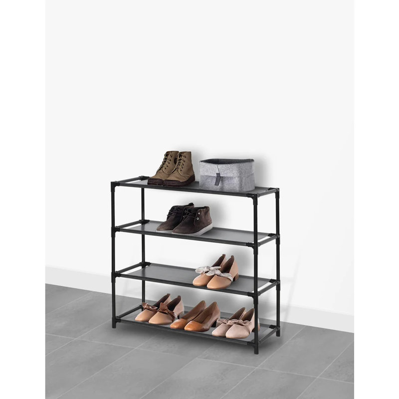 Range-chaussures empilable 12 paires, Noir