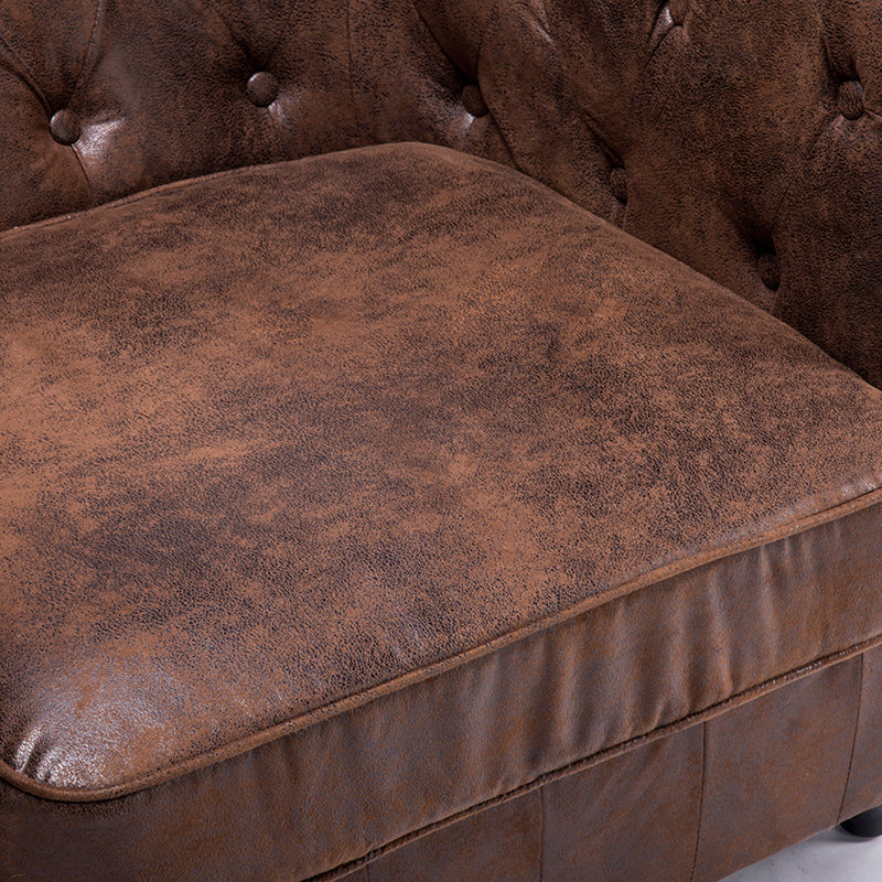 Bivens Leather Chesterfield Chair