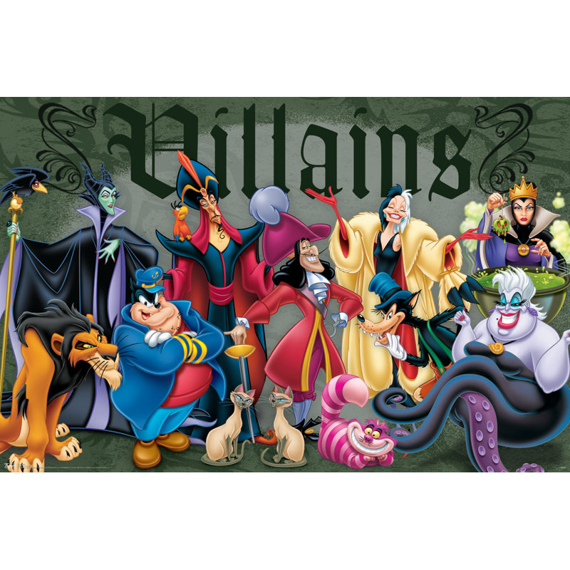Impression sur papier disney-méchants