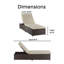 Chaise longue d'extérieur Serta Laguna