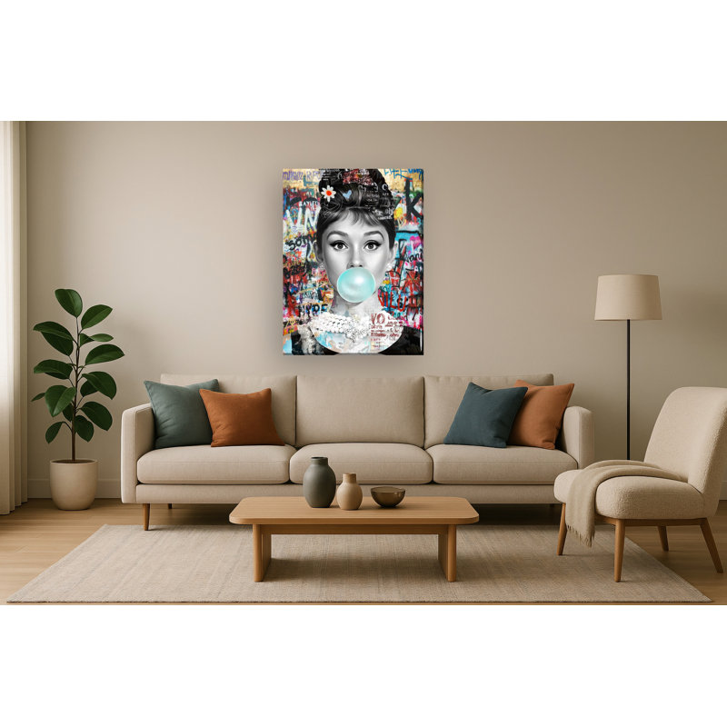 Art mural sur toile Bubble Gum Icon - 36 po x 48 po