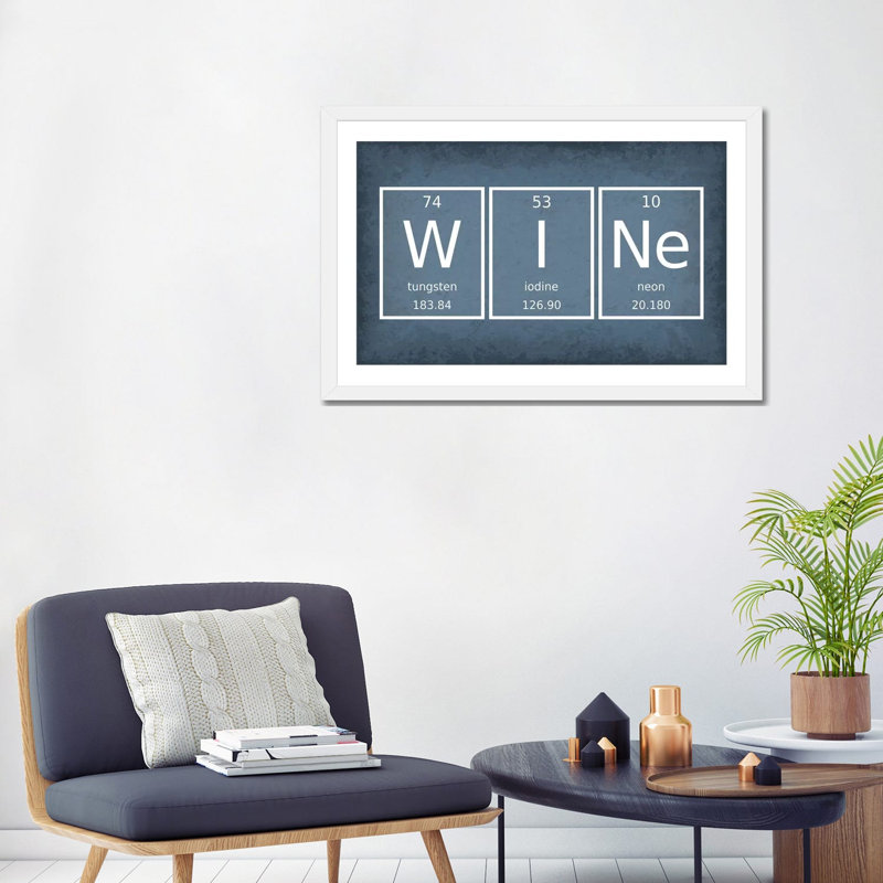 Vin par GetYourNerdOn-impression, Papier encadré blanc, Blanc, H 24 po x l 32 po x P 1 po