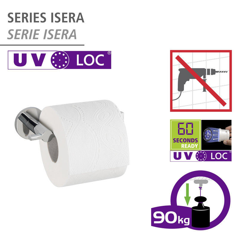 UV-Loc Isera Wall Mounted Toilet Paper Holder