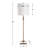 Metal Buffet Lamp with Crystal Base