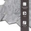 10.25 x 9 Carrara White Marble Honeycomb Mosaic Wall Tile