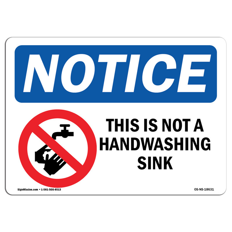 «This Is Not A Lavashing Lavage à la main» avec symbole 14 po x 10 po