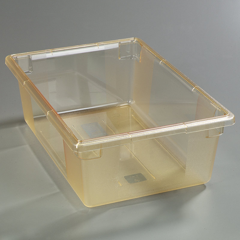Contenant alimentaire rectangulaire en plastique 12,5 gallons Carlisle Food Service Products, Jaune