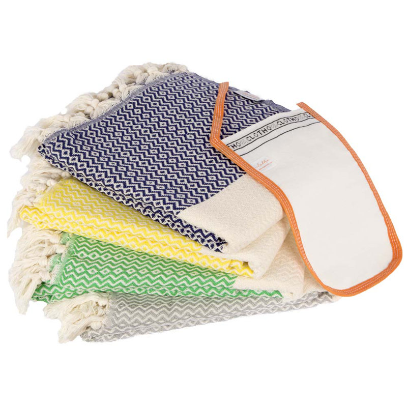 Ensemble de 4 serviettes turques Canvaso Fisheye