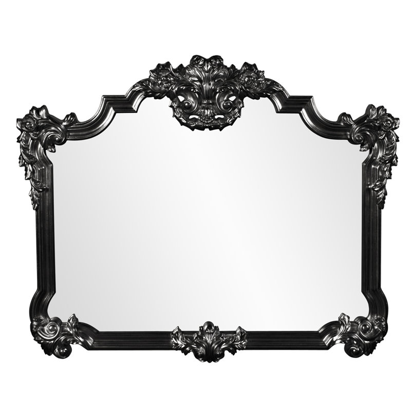 Miroir décoratif traditionnel, Noir