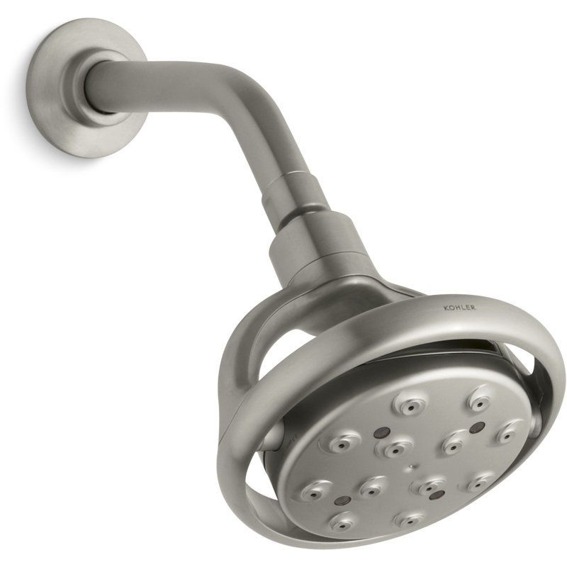 Flipside Full Fixed Shower Head, Vibrant Brushed Nickel