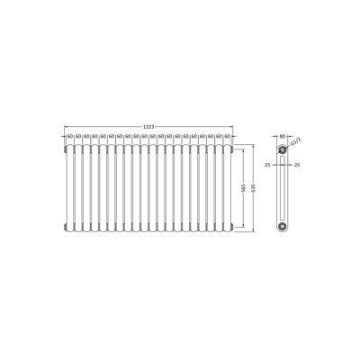 Horizontal Oval Panel Radiators
