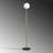 Elegant Gold Floor Lamp with Metal Body, 11.8 x 11.8 x 66.1 Inches | 30 cm Base Plate, 98.4 Inch Cable, On/Off Switch | Max 40W E27 Socket (Bulb Not Included) | Modern Lighting for Living Room & Bedroom Decor-1779873019