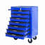 Coffre à outils roulant en métal avec 7 tiroirs, armoire à outils 20 po avec glissières à roulement à billes, coffre à outils en acier