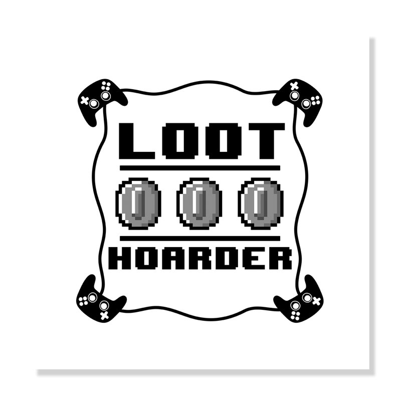 Impression sur papier Loot Hoarder Kids, H 16 po x l 16 po x P 1 po, Papier