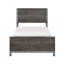 Mobilier de chambre à coucher moderne et élégant 1pc beau lit brunâtre-114208363