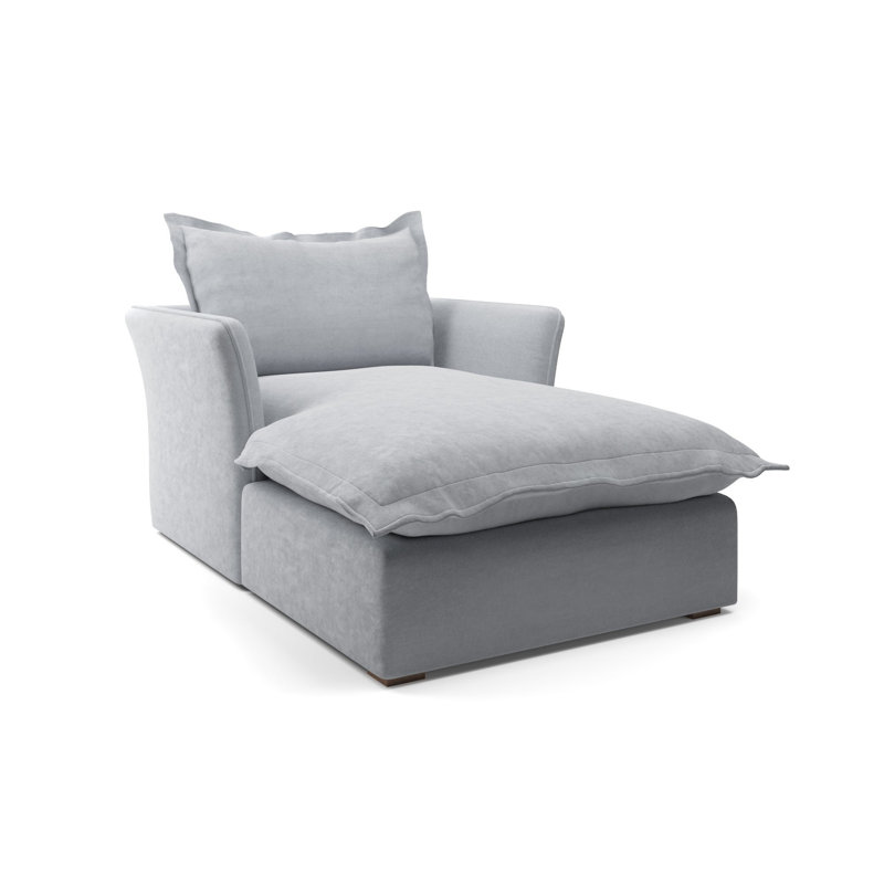 Haven Chaise Lounge, Light Blue 100% Polyester
