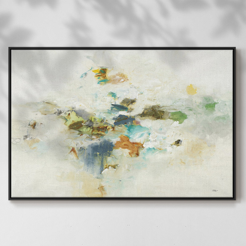 " Whimsy Of One ", 17" H x 25" W x 1.5" D, Black Framed Canvas