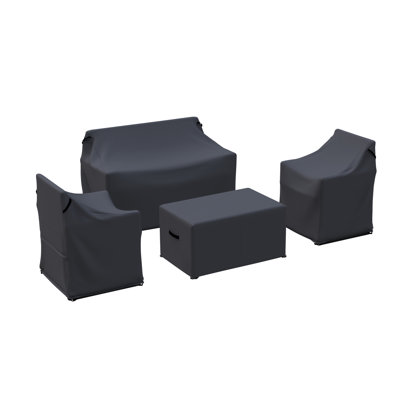 Armantine Darb Outdoor Conversation Set Group Seating Patio Furniture Covers by Arlmont & Co.