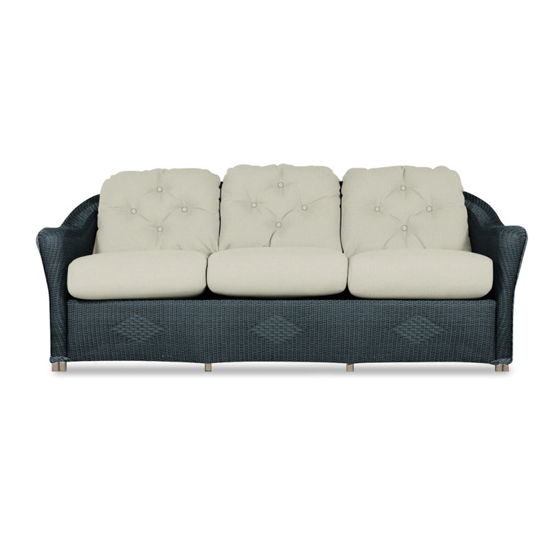 Reflections Outdoor 3 - Seat Patio Sofa, Hansen Dove, Denim Blue