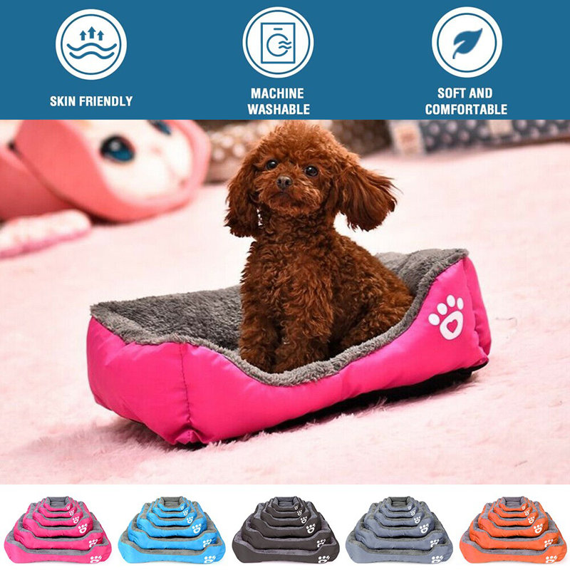 Lit pour chien Goncalves, Rose / gris, Très petit (l 17,7 po x P 13,8 po x H 3 po)