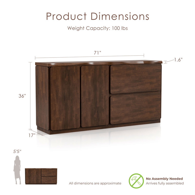 Rozella Solid Wood Server