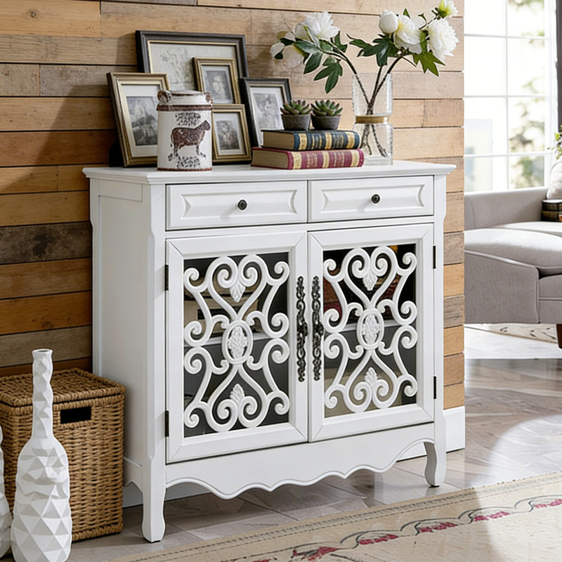 Banc de rangement blanc en bois manufacturé