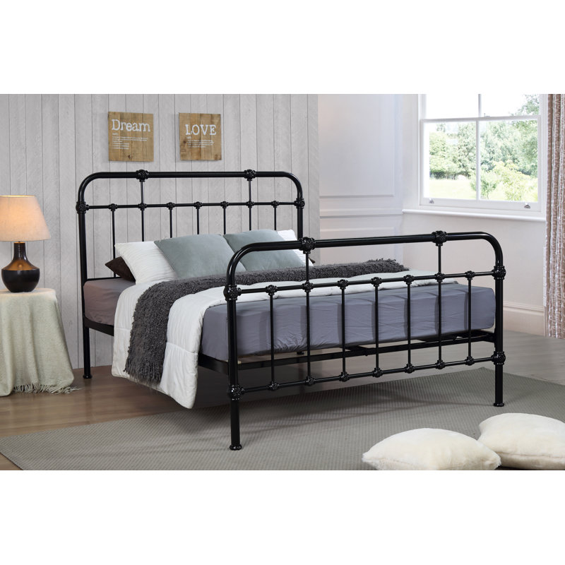 Lockwood Metal Bed, Black, Kingsize (5')