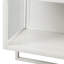 Armoire murale moderne à deux portes de 23,62 po avec deux portes, un rangement fermé à deux niveaux, une tablette ouverte et un porte-serviettes, pour le vestibule, le salon, la salle à manger et la salle à manger